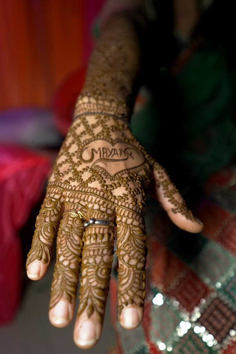 Minimalist artisan midi ring henna bands with negative space cuff